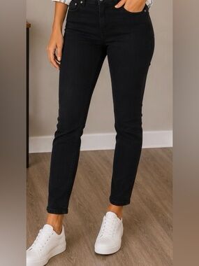 Hudson Jeans Black Skinny Pants 28 Vintage Y2K Stretchy Soft Slim